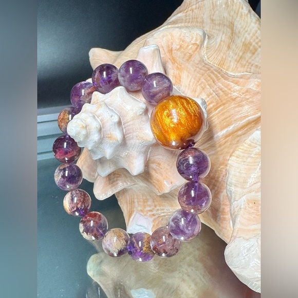 SPIRIT GUIDE NATURAL STONES BRACELET size 7.5 - Picture 8 of 14